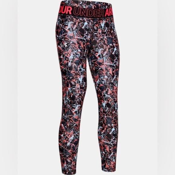 Under Armour Girls Printed Crop Workout Leggings - Picture 5 of 5